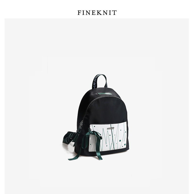 3【FINEKNIT】 安娜的橱窗 学院风小清新牛津布双肩包女款双肩背包
