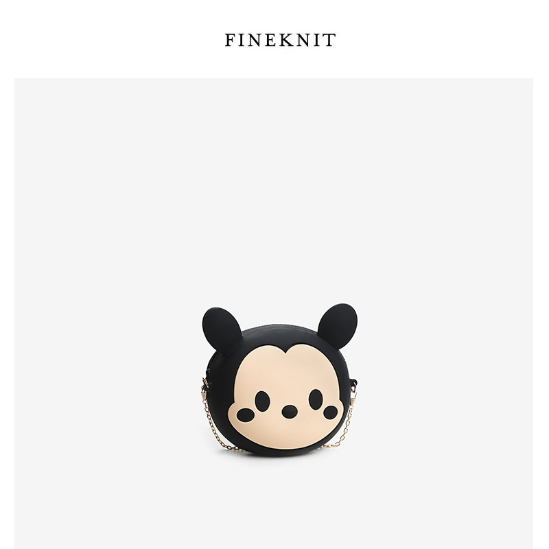 FINEKNIT可爱卡通零钱包米妮2019新款儿童迷你小包包女链条斜挎包
