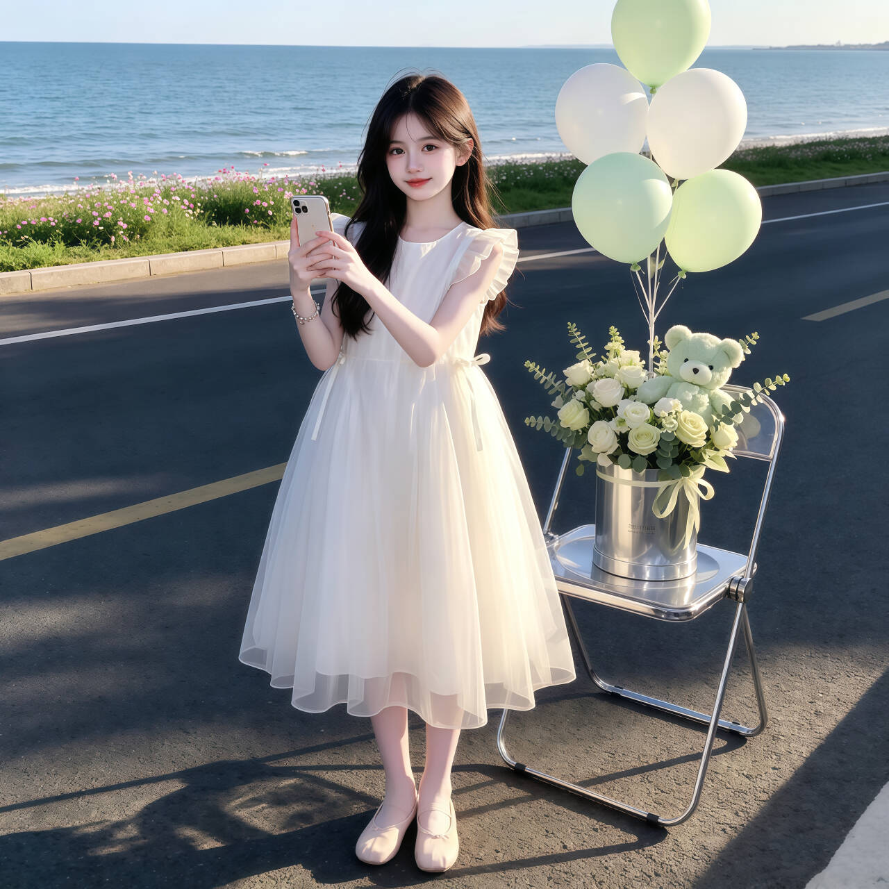 女童夏季高级感公主礼服裙新款图片