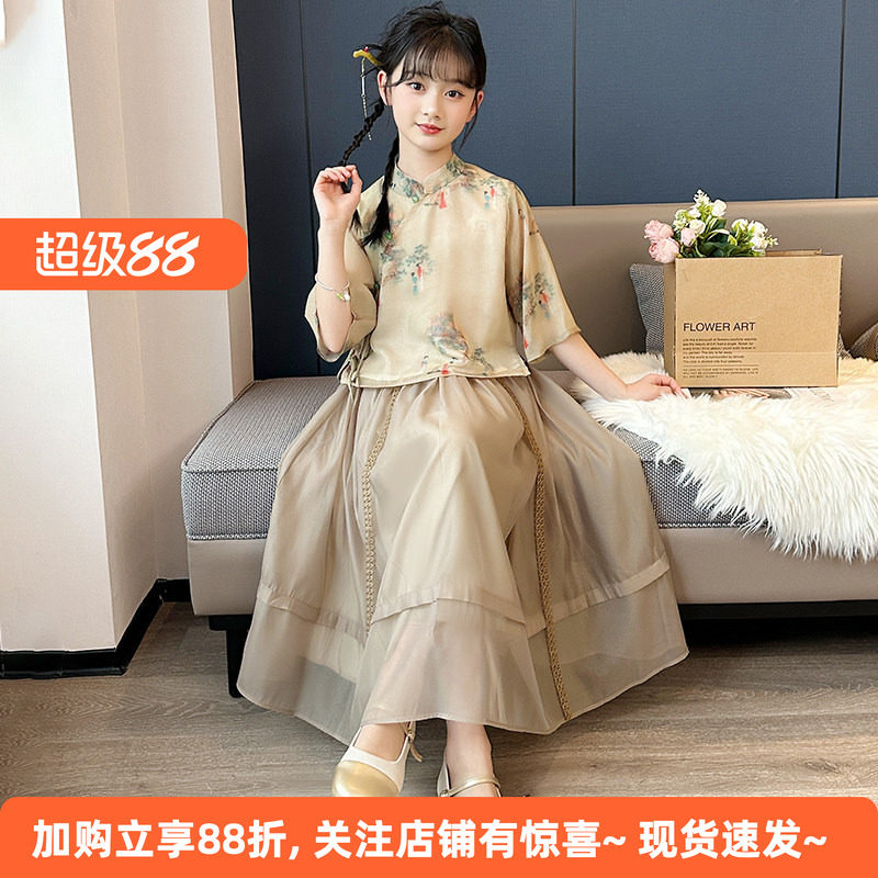 日常汉服国风夏季复古连衣裙图片