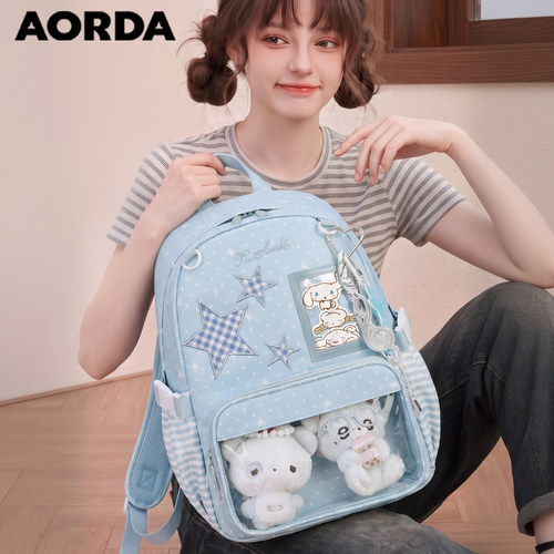 AORDA通勤痛包日常双肩背包书包