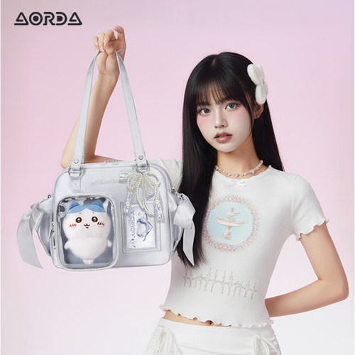 AORDA波士顿丝带痛包+蝴蝶结挂饰