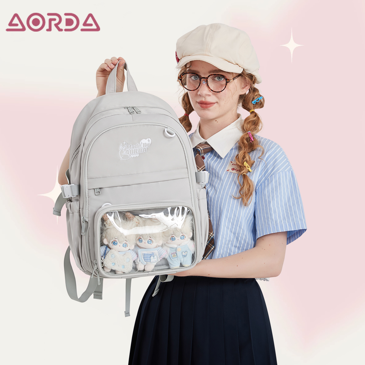 AORDA可爱痛包双肩背包