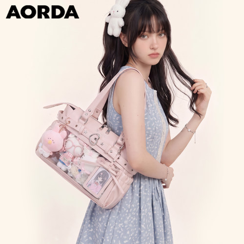 AORDA出勤皮质机车痛包谷子娃包