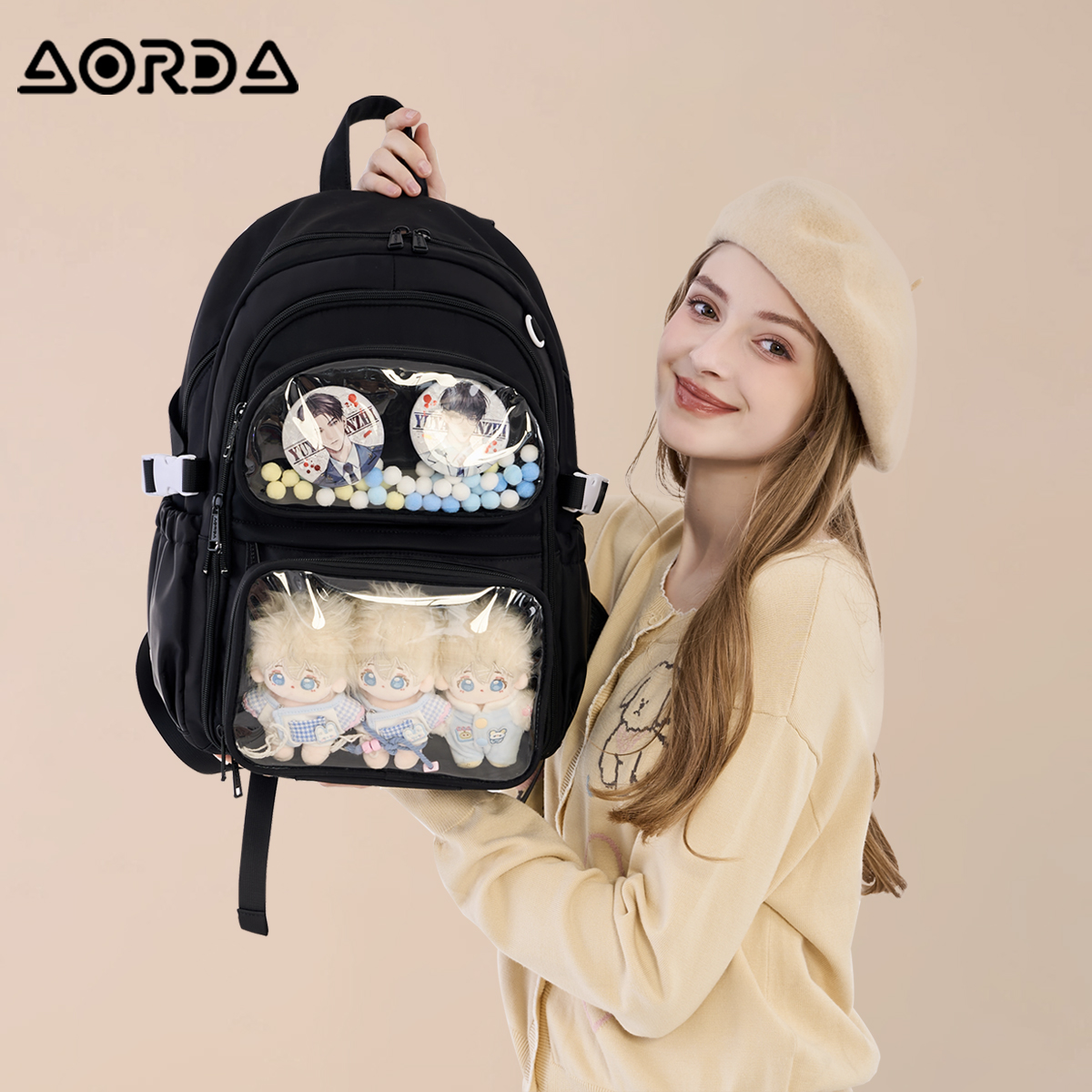 AORDA2025新款社畜痛包双肩背包
