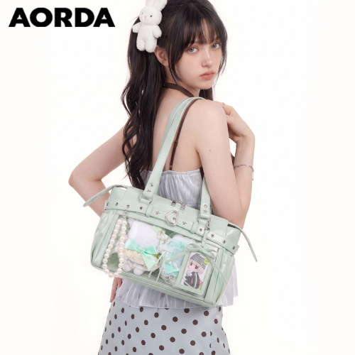 AORDA追星皮质机车痛包出勤娃包
