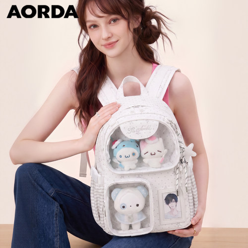 AORDA轻便痛包双肩二次元书包女