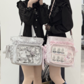 AORDA 二次元 大肠丝带痛包单肩双肩大食量斜挎日常三用20cm娃包女