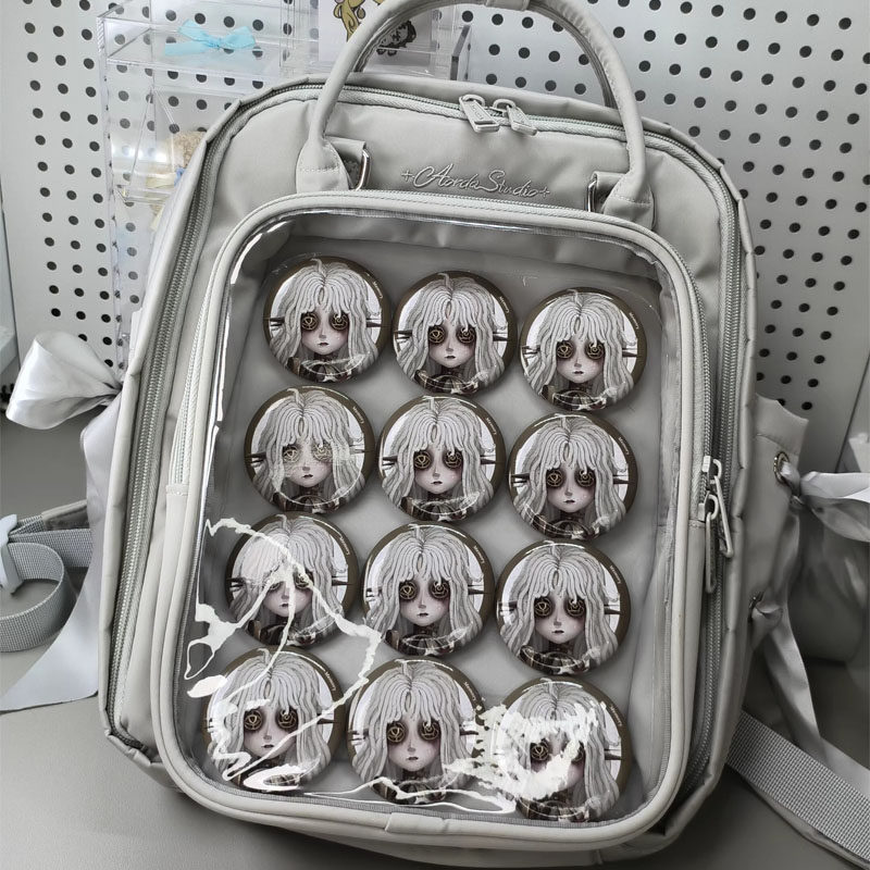 AORDA 2026新款丝带小食量灰色痛包双肩背包吧唧10cm娃包小型书包,模玩/动漫/周边/娃圈三坑/桌游,娃包,淘宝优惠券,粉丝福利购,淘宝优惠卷
