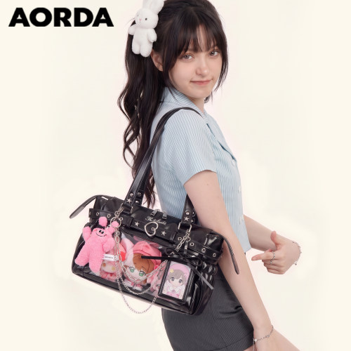 AORDA原创皮质机车痛包外出娃包