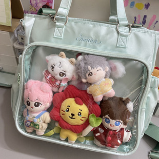 AORDA 追星演唱会应援暗格包大容量绿色痛包吧唧20cm娃包斜挎单肩