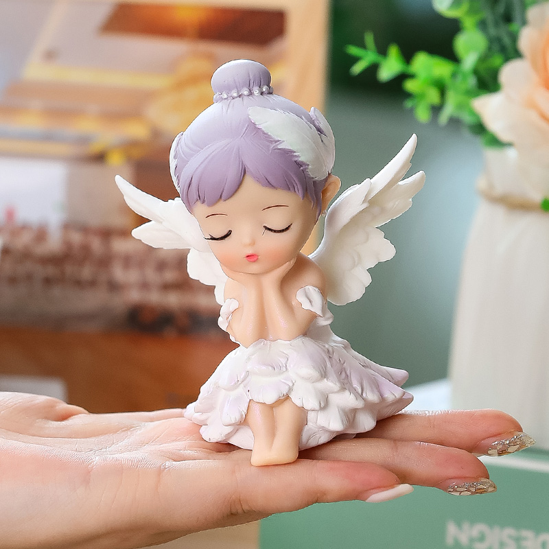 恺帅小天使女孩桌面家居摆件