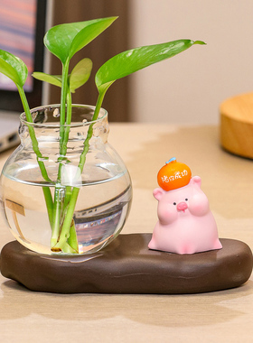 可爱办公室桌面治愈系猪囡囡摆件
