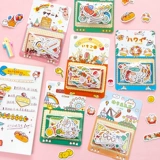Николь Миао серия бумажного пакета Симпатичный мультфильм забавный дневник ручной учетной записи Diy Декоративные наклейки 40 6 моделей