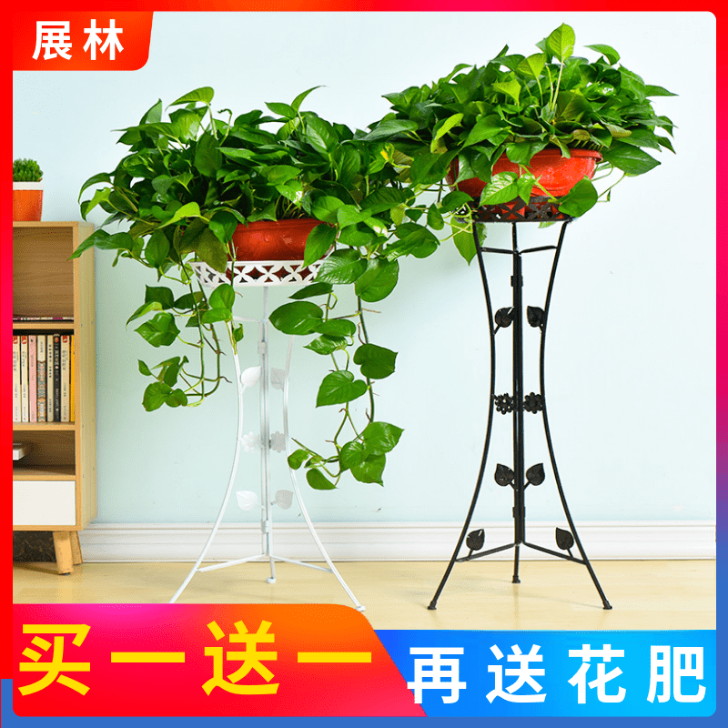 12-03新券【两个装】欧式加厚铁艺绿萝花架子