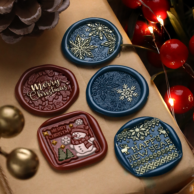 火漆印章铜头款圣诞系列