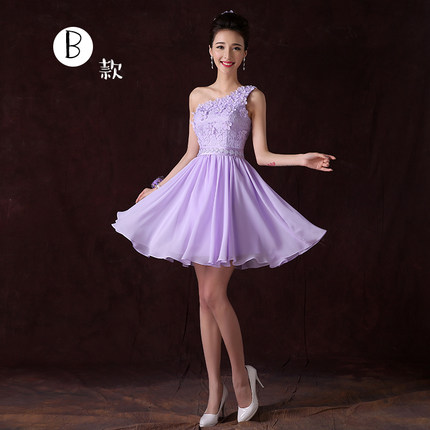 伴娘服短款2017冬季新款伴娘团礼服姐妹裙香槟色小礼服修身连衣裙