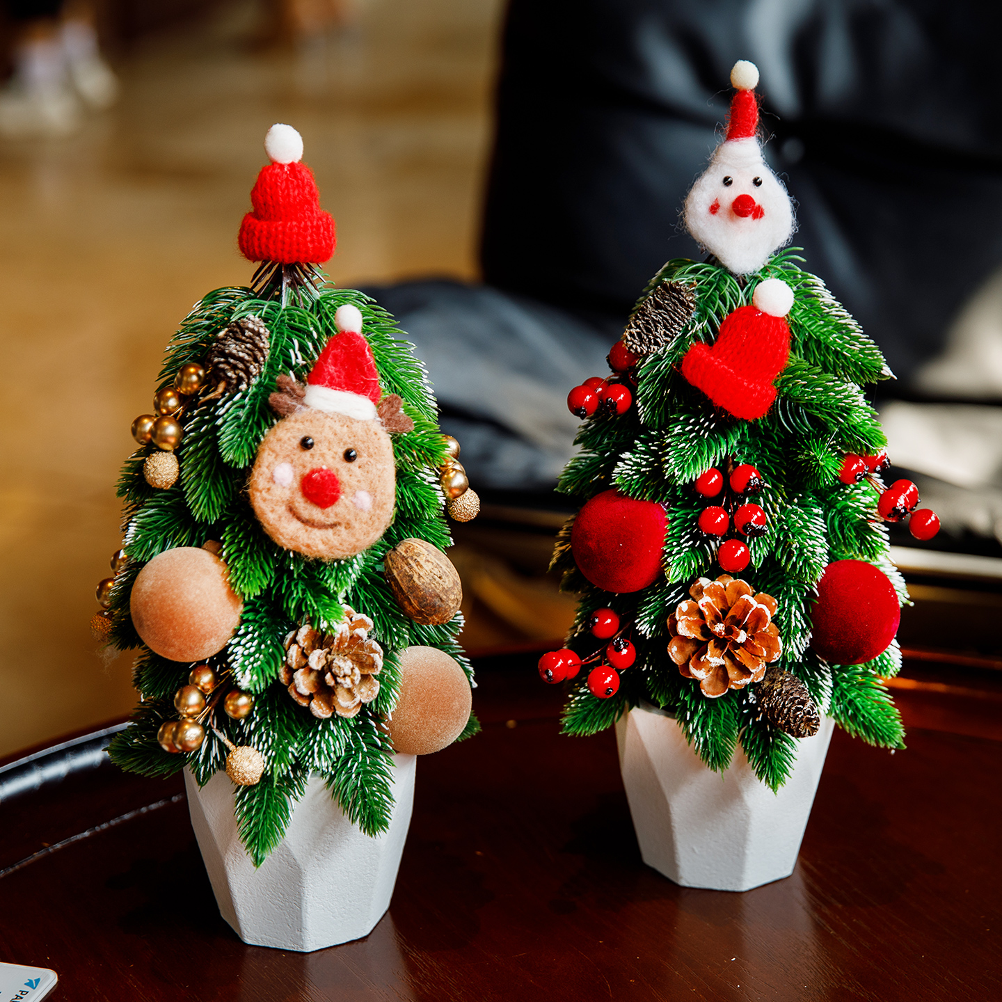 圣诞树装饰品桌面小型圣诞树摆件