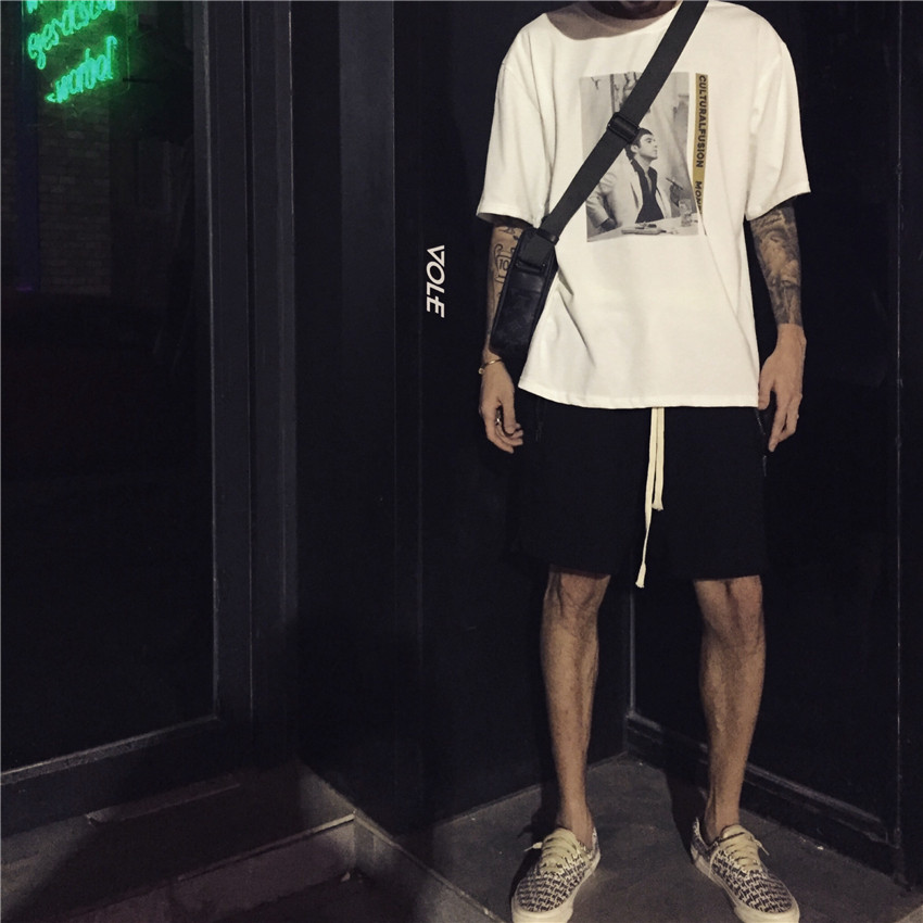I DONT SMOKE 暗黑RO微垮低裆吊裆高街系绳棉质短裤Daredreamin|ruв категории Мужская одежда, брюки - от Buy2taobao.com для оказания профессиональной услуги покупки агента Taobao