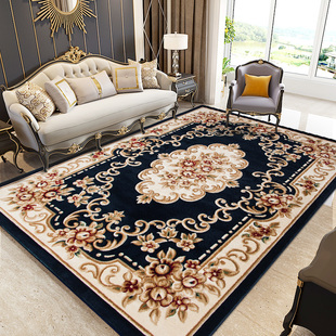 卧室家用加厚大地垫 欧式 客厅沙发茶几毯垫中式 东升地毯 手工雕花