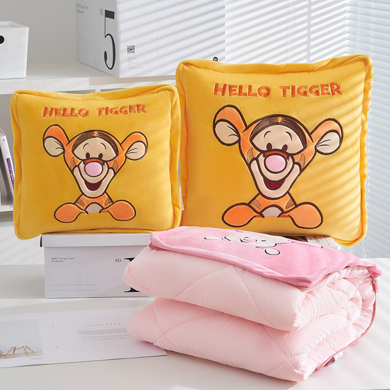 迪士尼抱枕被加厚午睡枕头被空调被汽车载靠枕办公室折叠毯二合一,居家布艺,抱枕被,淘宝优惠券,粉丝福利购,淘宝优惠卷