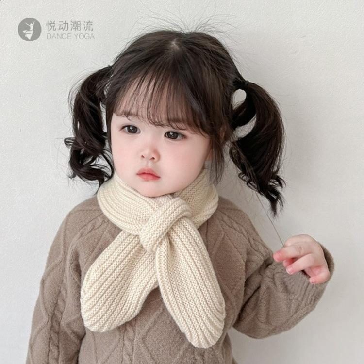 宝宝围脖婴儿围巾秋冬季幼儿保暖脖套in针织毛线0-1-2岁儿童围巾