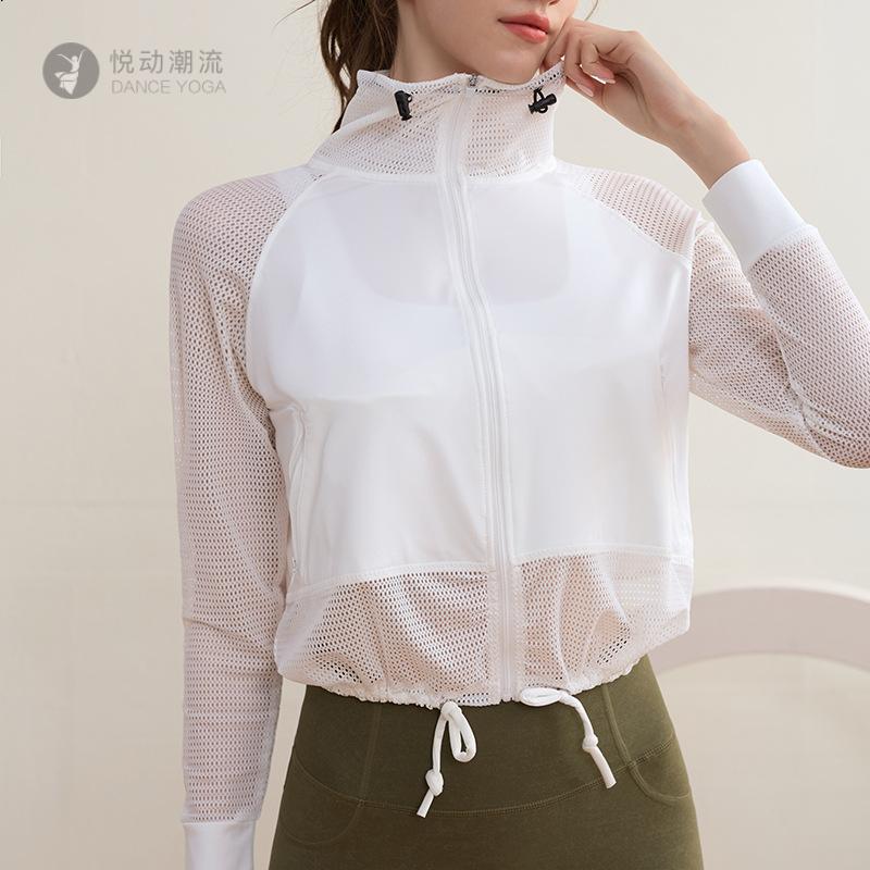 秋季网眼运动外套女快干跑步上衣