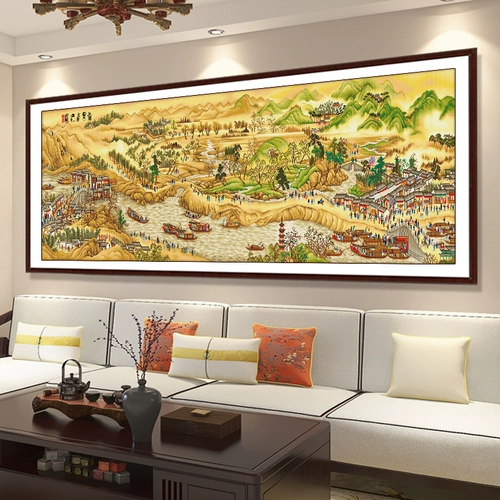 Kangxi South Tour Tour Cross Emlleckery 2023 Новая вышитая линия атмосферная ландшафтная картинка ландшафтная ландшафтная вышивка ручной работы ручной работы ручной работы