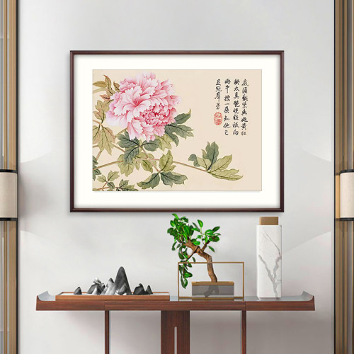董诰春景花卉系十字绣红艳芬芳