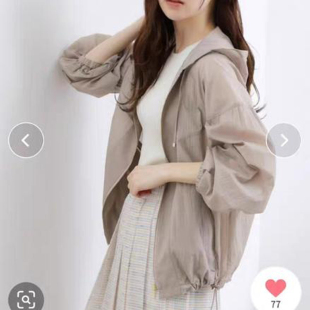 空气无感皮肤衣~外贸日d少量百搭轻薄款防晒衣 连帽薄外套开衫女