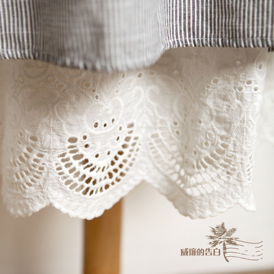 森女百搭风高手全棉镂空背心裙