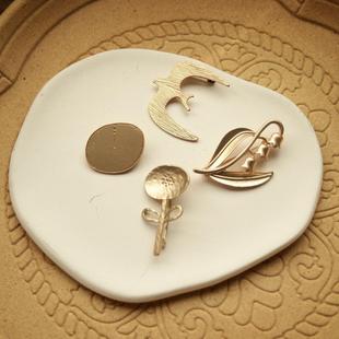 日本皆川明风格 春日美好 胸针任选3个 精美金属哑光饰品 包邮