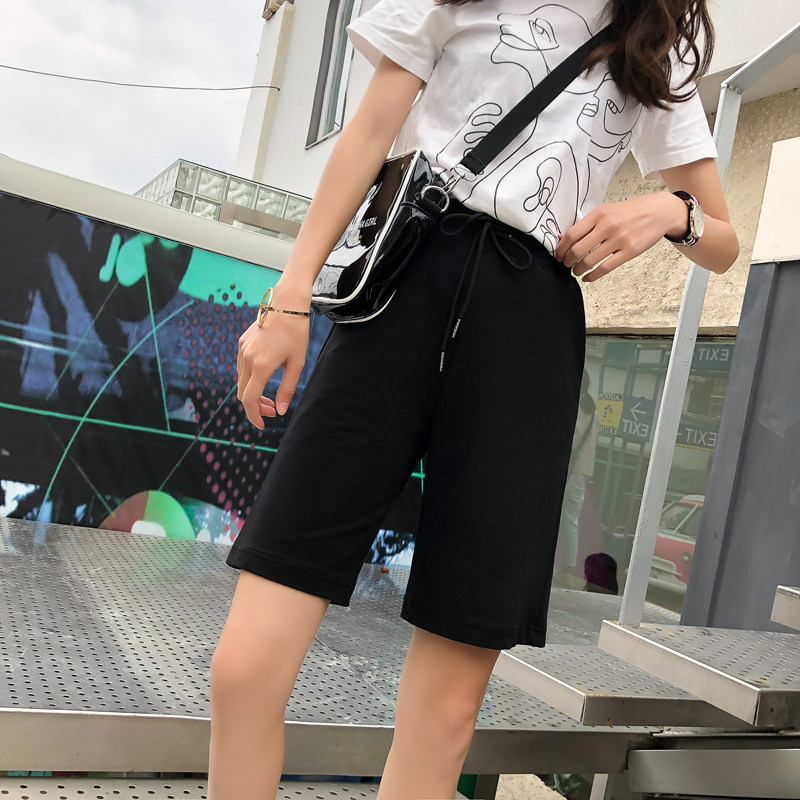 五分裤女夏宽松加肥卫裤韩版大码短裤休闲薄款女式胖妹妹运动裤子|ruв категории Женская одежда, брюки, брюки - от Buy2taobao.com для оказания профессиональной услуги покупки агента Taobao
