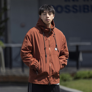 23秋冬季防水宽松流行雪山冲锋衣男生连帽夹克外套 WT033-P88图片
