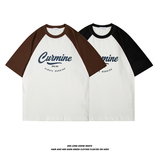 8075-P38纯棉克重240g夏装美式潮牌打底宽松短袖T恤潮牌半袖t，男装T恤，电商C309B