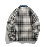 2024冬季新款男士日系格子棉衣外套加棉潮牌棉服MY2166-P100，男装棉衣，电商C309B