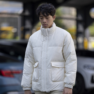 80%绒冬季新款纯色基础简约羽绒服潮牌加厚保暖外套 QY6626-P195图片