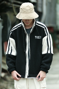 冬装日系棉衣宽松羊羔毛加厚加棉保暖羊羔绒棉服C309B-MY612-P75图片