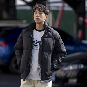 80%绒 2024冬季新款男士羽绒服简约保暖加厚羽绒外套 88009-P155图片
