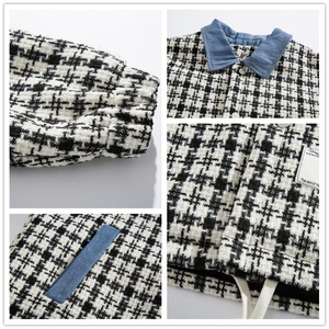 冬装日系格子棉衣外套潮牌加棉加厚韩版潮牌棉服C309B-MY2166P100图片