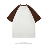 8075-P38纯棉克重240g夏装美式潮牌打底宽松短袖T恤潮牌半袖t，男装T恤，电商C309B