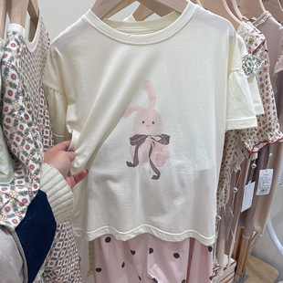 女童睡衣莫代尔女孩短袖长裤夏季薄款儿童家居服套装红太狼小灰灰