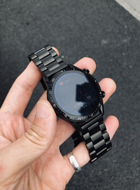 卡客风暴适用华为手表GT5不锈钢带GT34金属三珠watch3pro小米oppo