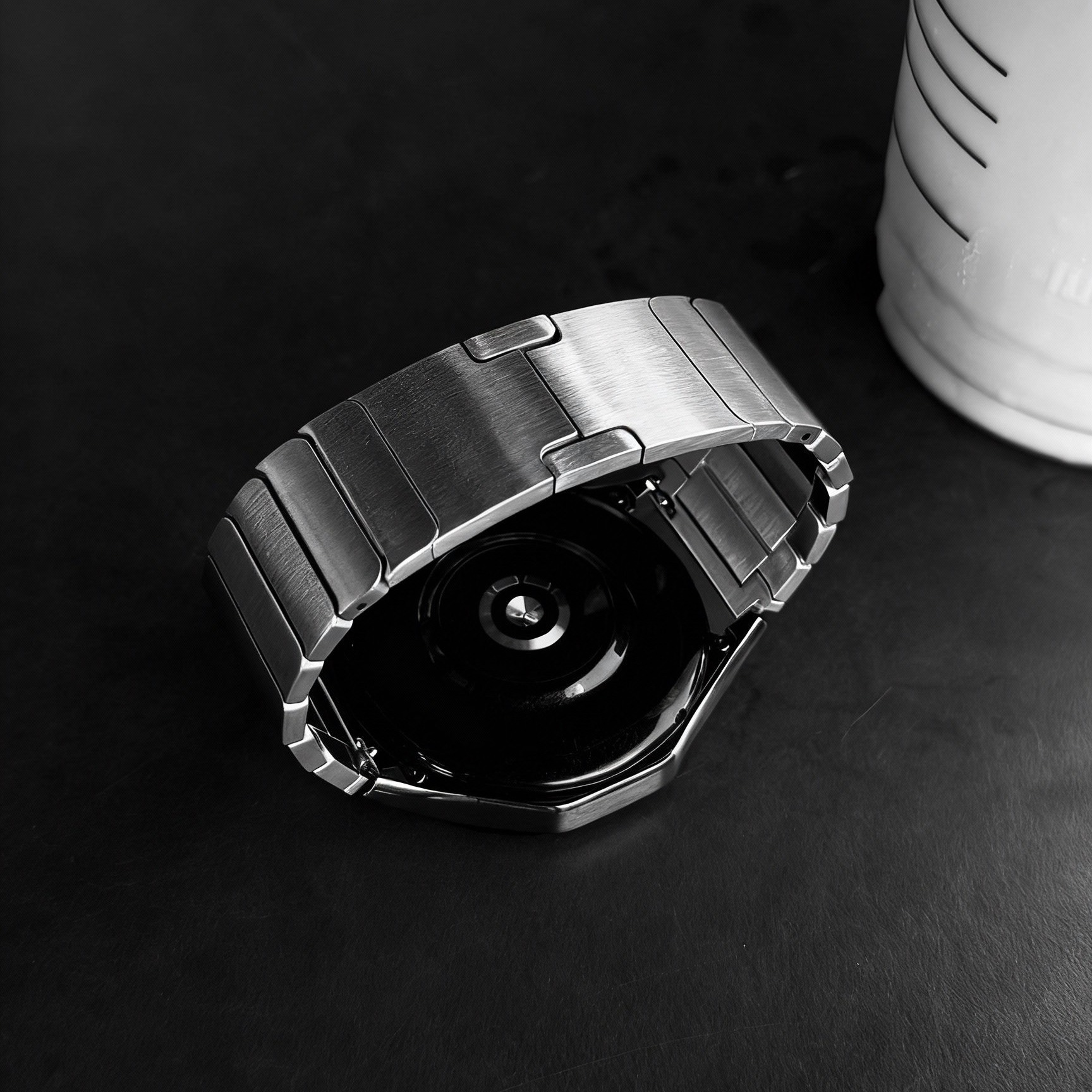 竹节不锈钢适用华为GT5表带GT4金属蝴蝶扣watch3小米oppoX2手表带
