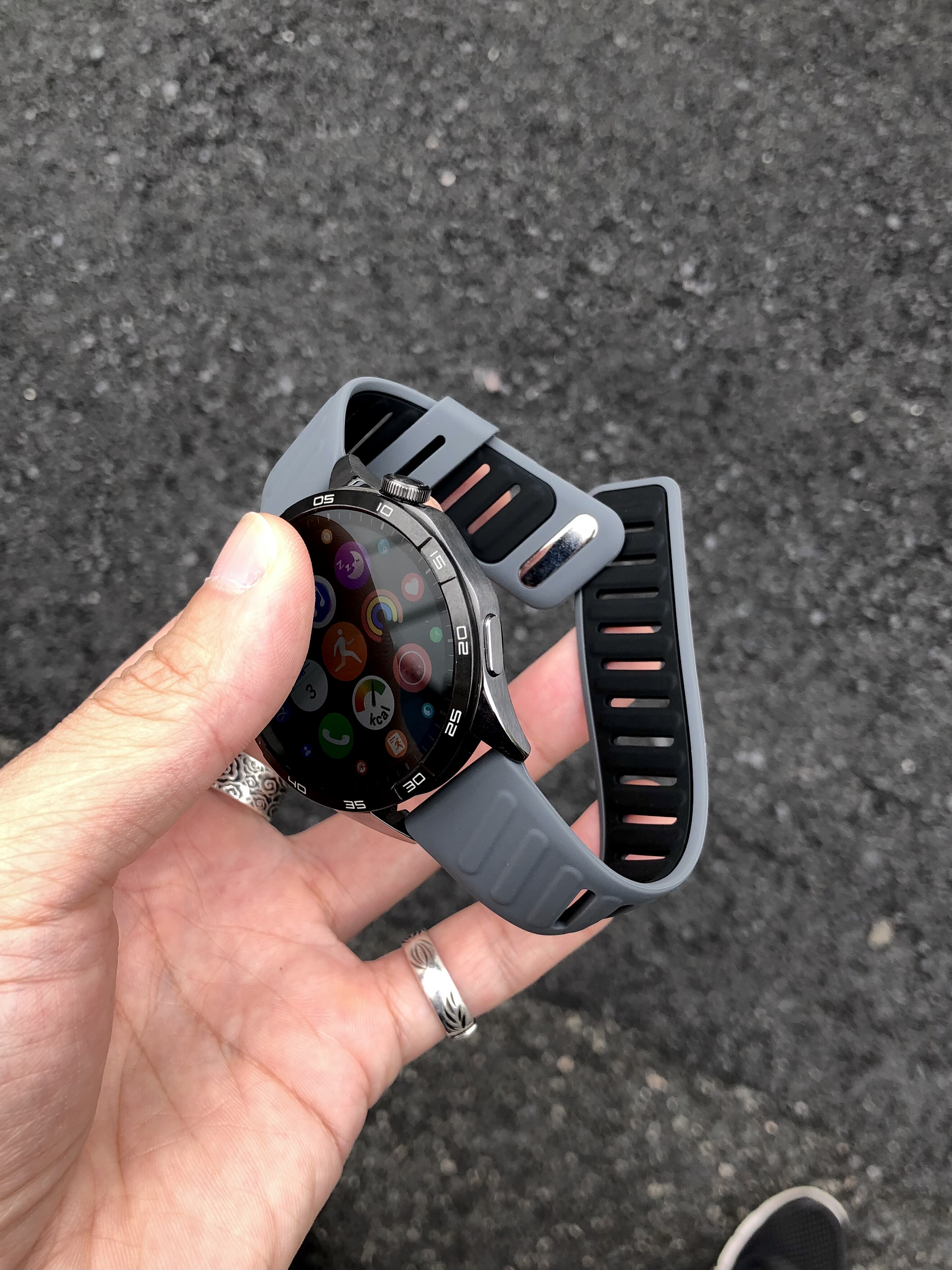 个性小众斜孔适用华为手表GT6pro表带GT5硅胶watchx2按扣小米oppo