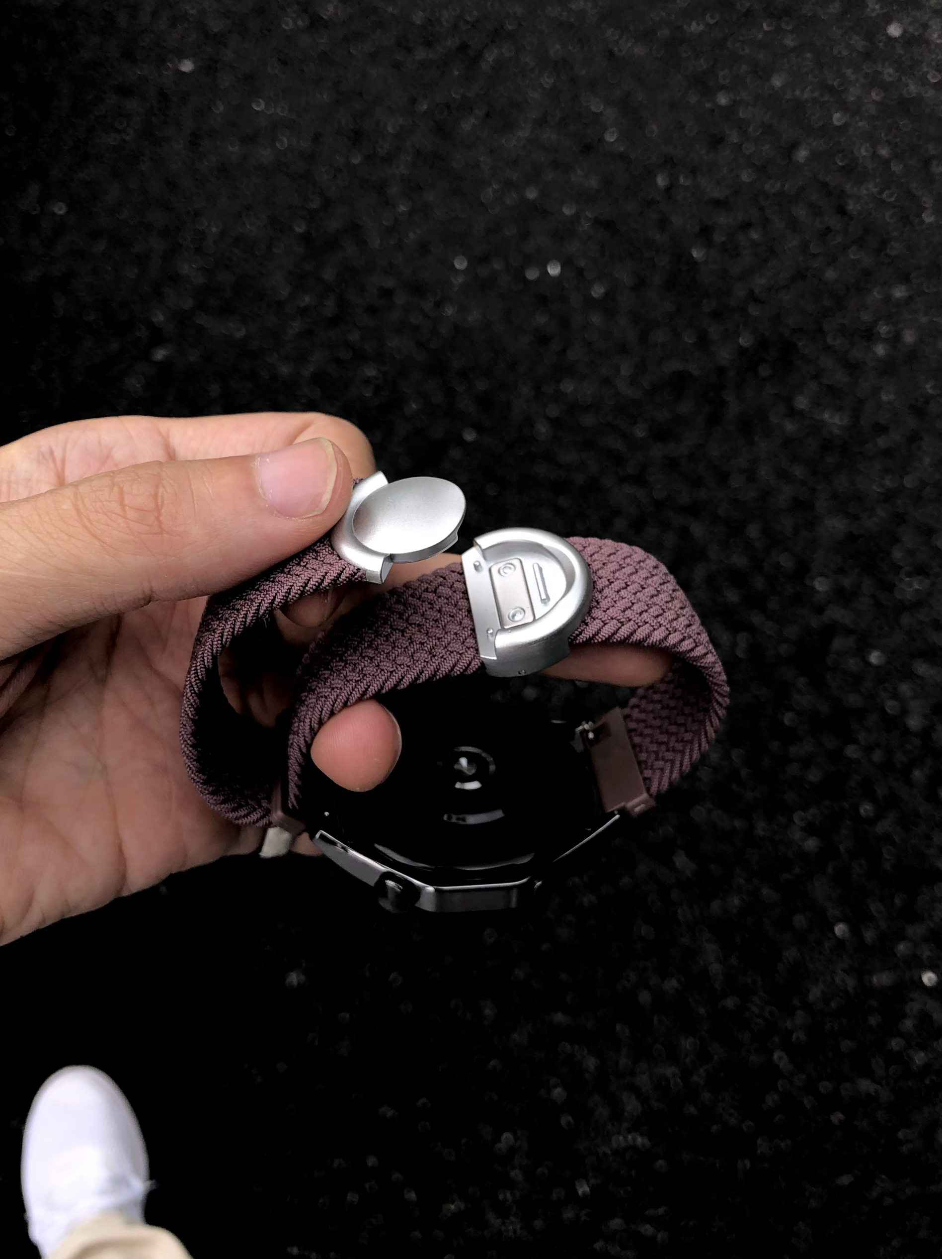 卡客风暴 新款圆扣适用华为GT4手表表带GT5pro磁吸编织回环watch3