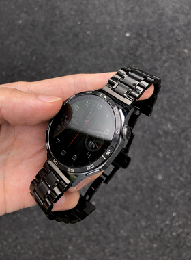 卡客风暴 新三珠适用华为手表GT5pro表带GT4不锈钢金属watch3小米