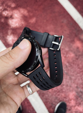 卡客 氟橡胶FKM适用华为手表GT4表带watch3针扣透气夏gt2ro高端男
