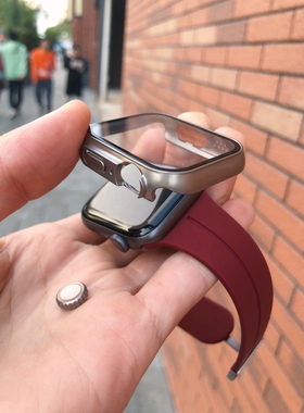 秒变ultra适用苹果手表iwatch保护壳9876硬壳pc钢化膜一体s10表壳