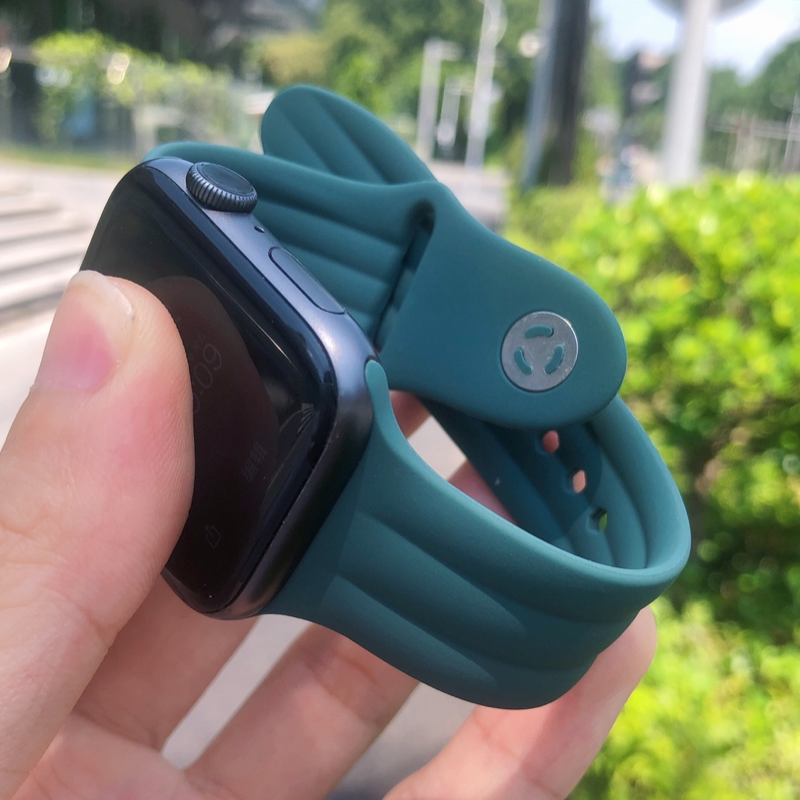 卡客表带适用苹果手表iwatch7硅胶s89小众654SE柔软运动潮男ultra